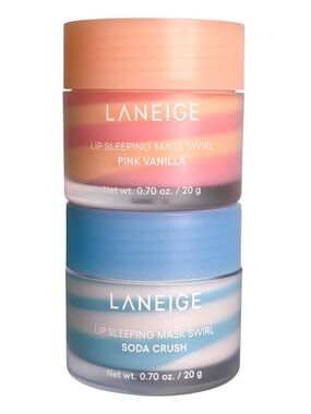 LANEIGE Soda Crush Lip Sleeping Mask - Blue & White Swirl